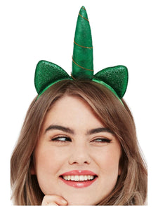 Paddy's Day Metallic Unicorn Headband