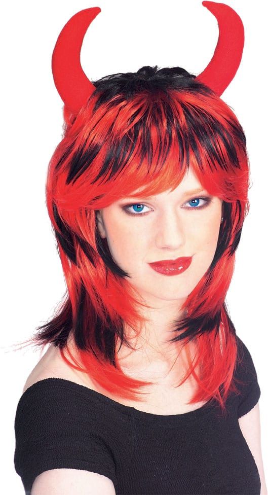 Bi-Color Wig with Horns