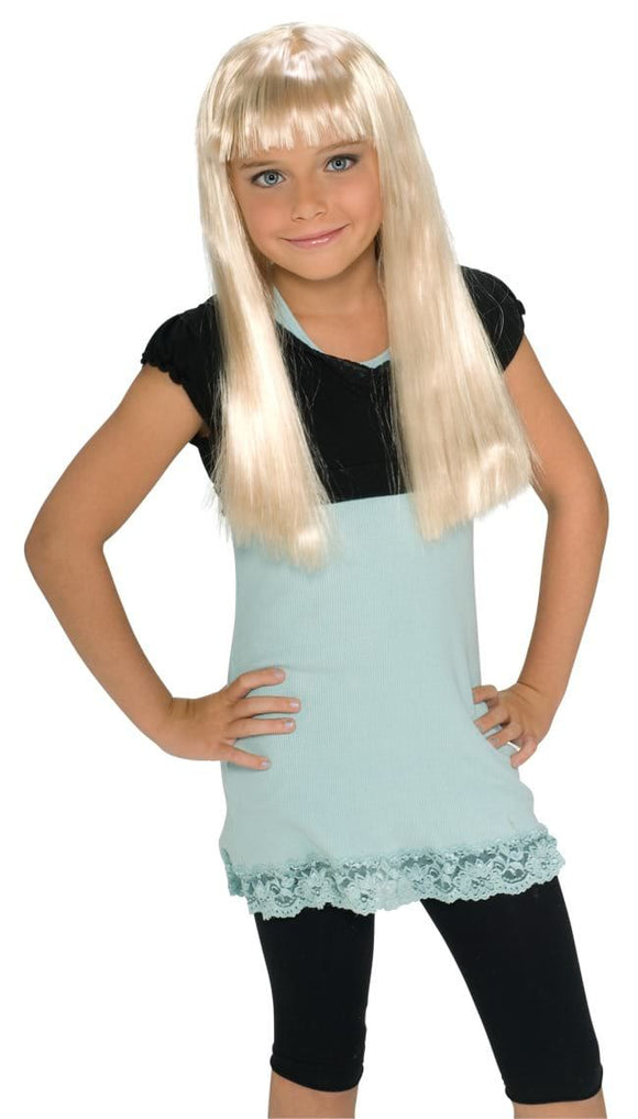 Child's Rock Star Wig - Blonde