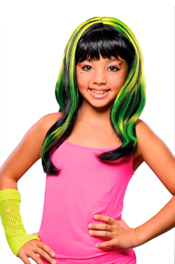 Children's Neon Streak Wig