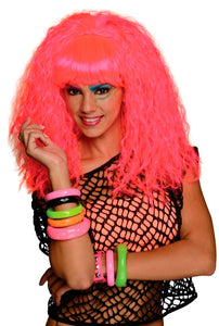 Rock "N" Rave Wig - Neon Pink
