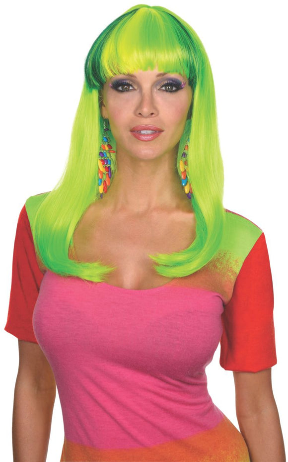 Party Hottie Wig - Neon Green