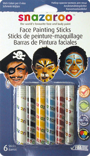Snazaroo Face Paint Sticks Set