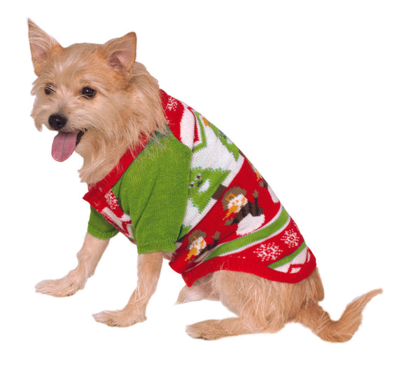 Dog Christmas Sweater - Snowman