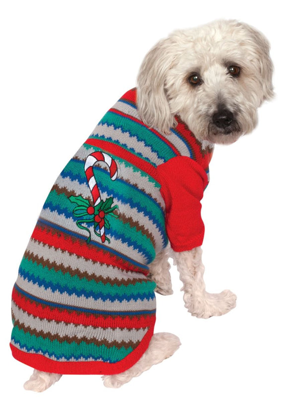 Dog Christmas Sweater - Candy Cane