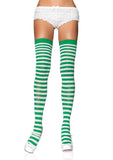 Nylon Striped Stockings