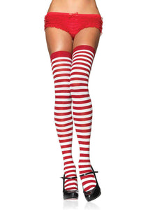 Nylon Striped Stockings
