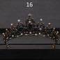 Vintage Baroque Queen Tiara - Black
