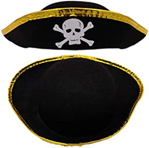 Black Permafelt Pirate Hat