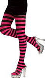 Sexy Stripped Tights - Red/Black or Green/Black