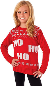 Child Christmas Sweater Ho Ho HO