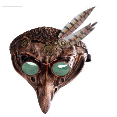 Super Soft Steampunk Crow Mask