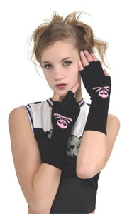Skull Fingerless Gloves