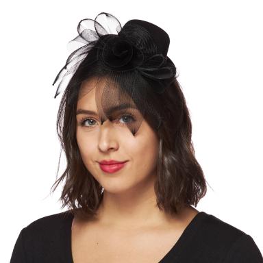 Fan Trim Mini Hat Fascinator