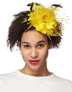 Yellow Sunburst Fascinator