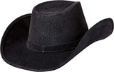 Leatherlike Frontier Hat - Black or Brown