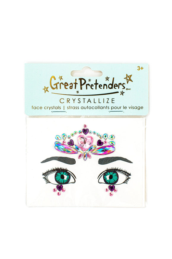 Heart Face Crystal Face Stickers