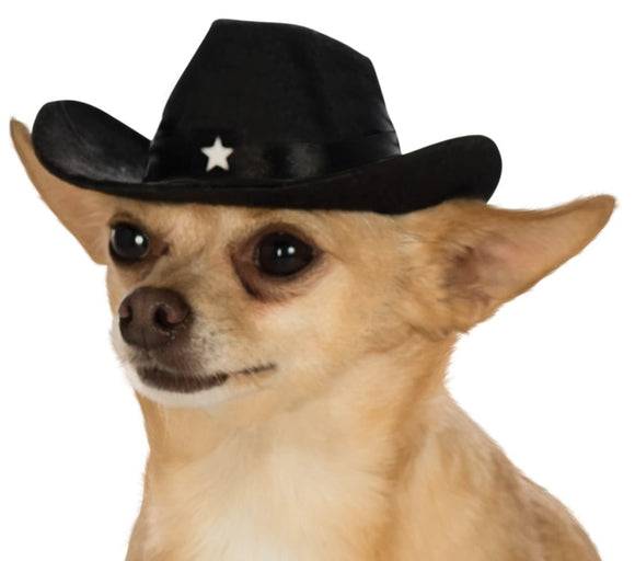 Pet Cowboy Hat - Black