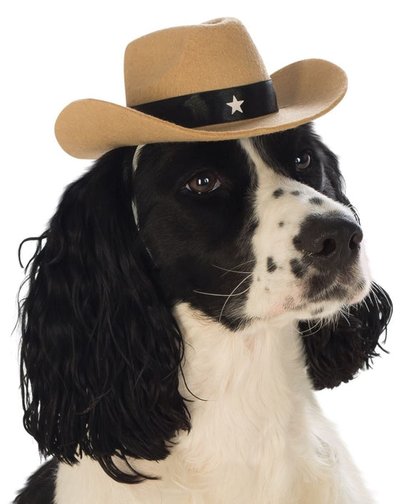 Pet Cowboy Hat - Brown