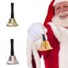Santa Hand Bell Pole - Silver or Gold