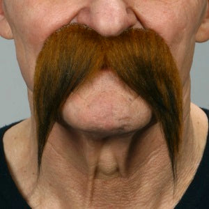 Moustache Auburn/Brown 16cm x 10cm