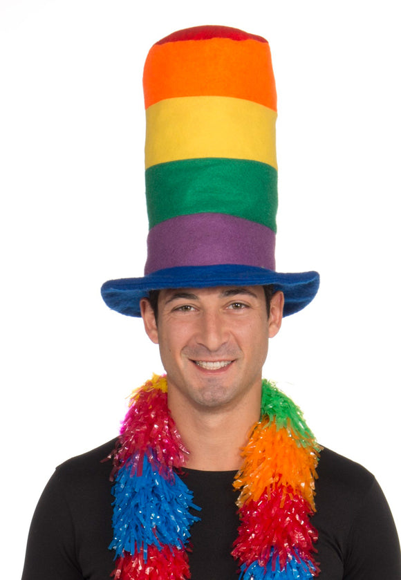 Rainbow Tall Hat