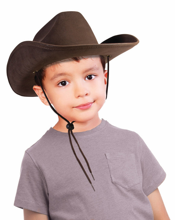 Child Suede Cowboy Hat - Brown