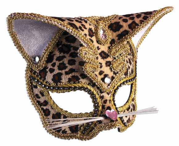 Half Mask Deluxe Leopard Mask