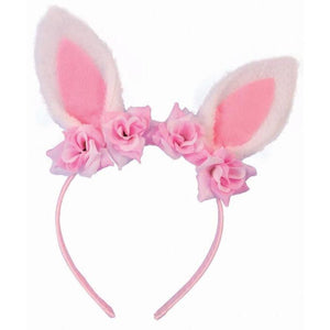Easter Pink Flowers Headband