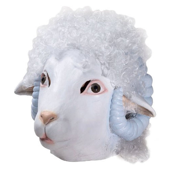 Latex Full Head Sheep Mask