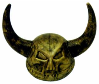 Gold Viking Skull Helmet
