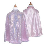 Silver Sequins Reversible Cape