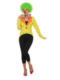 Colourful Clown Tailcoat Jacket, Ladies - Size Small Only