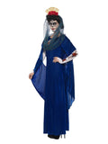 Day of the Dead Sacred Mary Costume, Blue - Size XLarge