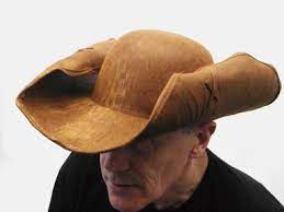 Leatherlike Pirate Adjustable Brim Hat