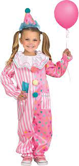 Cotton Candy Clown Children Costume - Size 3T-4T