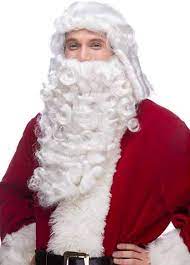 Premium Sepia Santa Claus Wig and Beard