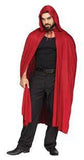 68" Red Hooded Cape