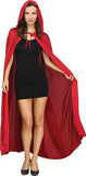 68" Red Hooded Cape