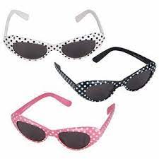 Polka Dot Cat Eye Sunglasses - Pink, White and Black Available