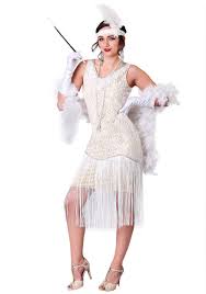 White Fringed Flapper