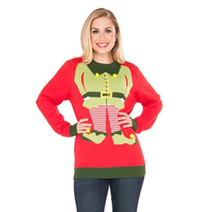 Christmas Sweater Red Elf