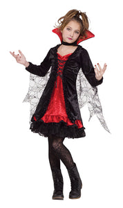 Lace Vampress Child Costume
