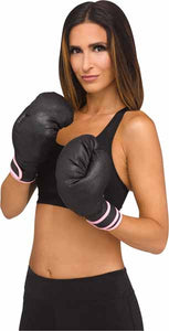 Pink/Black Boxing Gloves