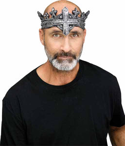 Medieval King Gothic Crown - Silver
