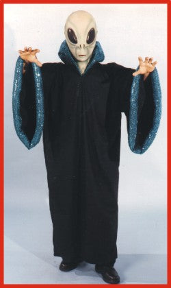 Visitor Velvet Black with Blue sequin Robe