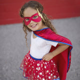 Superhero Tutu, Cape & Mask Set - Size4-6