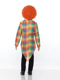 Neon Tartan Clown Tailcoat, Multi-Coloured - Various Sizes