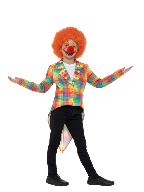 Neon Tartan Clown Tailcoat, Multi-Coloured - Various Sizes