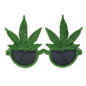 Glitter Weed Sunglasses
